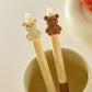 Erasable journaling pens - smooth-writing Cheese Bear gel pens with dual tip options perfect for goodybag gift