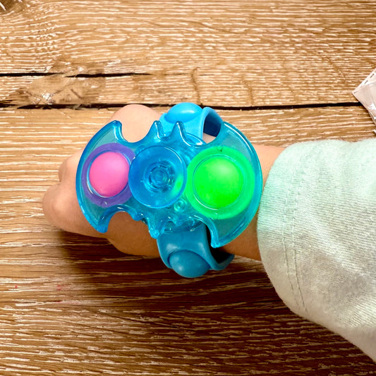 Goody bag gifts: Whirling LED bubble bracelet with multicolor lights - fun light-up toy for festivals, dances, or gifts or Swag