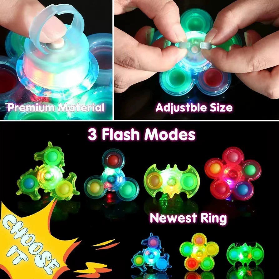 Goody bag gifts: Whirling LED bubble bracelet with multicolor lights - fun light-up toy for festivals, dances, or gifts or Swag