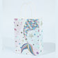 Pack of 10 shimmering mermaid goody bags with multicolor scales - perfect for kids' birthday parties, loot bags, or underwater-themed events