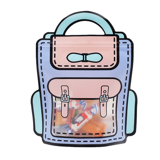 Backpack-style goodie bag designed to be filled with candy small gift, perfect for kids' birthday parties, school events, or trick-or-treating