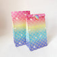 Glittery mermaid party candy goody bags (10-count) in rainbow colors - ideal for ocean birthday parties, girl's celebrations, or gift packaging