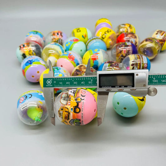 Colorful surprise egg with hidden toys inside, perfect for kids' birthday parties and Easter celebrations